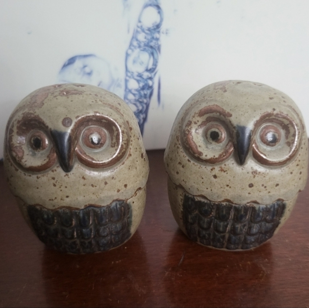 VTG Brown Owl Salt&Pepper Shakers